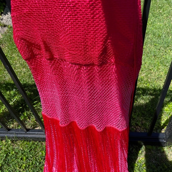 Anthropologie Let Me Be Tiered Ombre Fringe Dress NWT - Picture 11 of 14